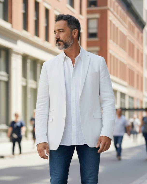 US Polo - Linen suit jacket