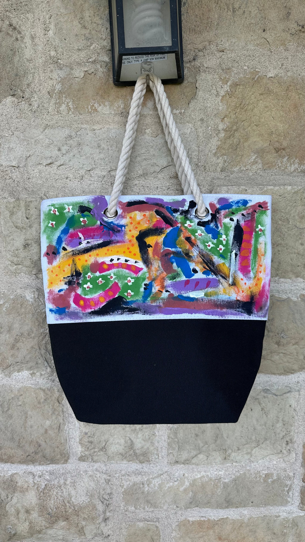 Abstract tote bag