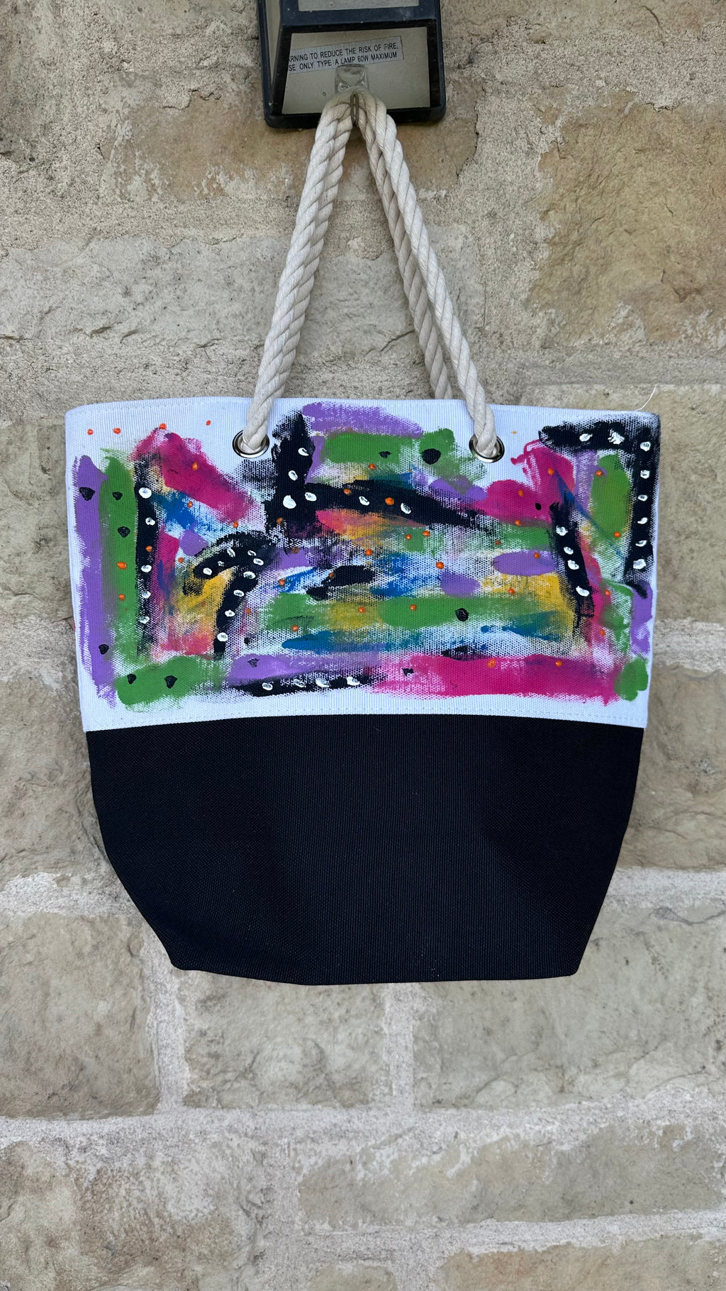 Abstract tote bag