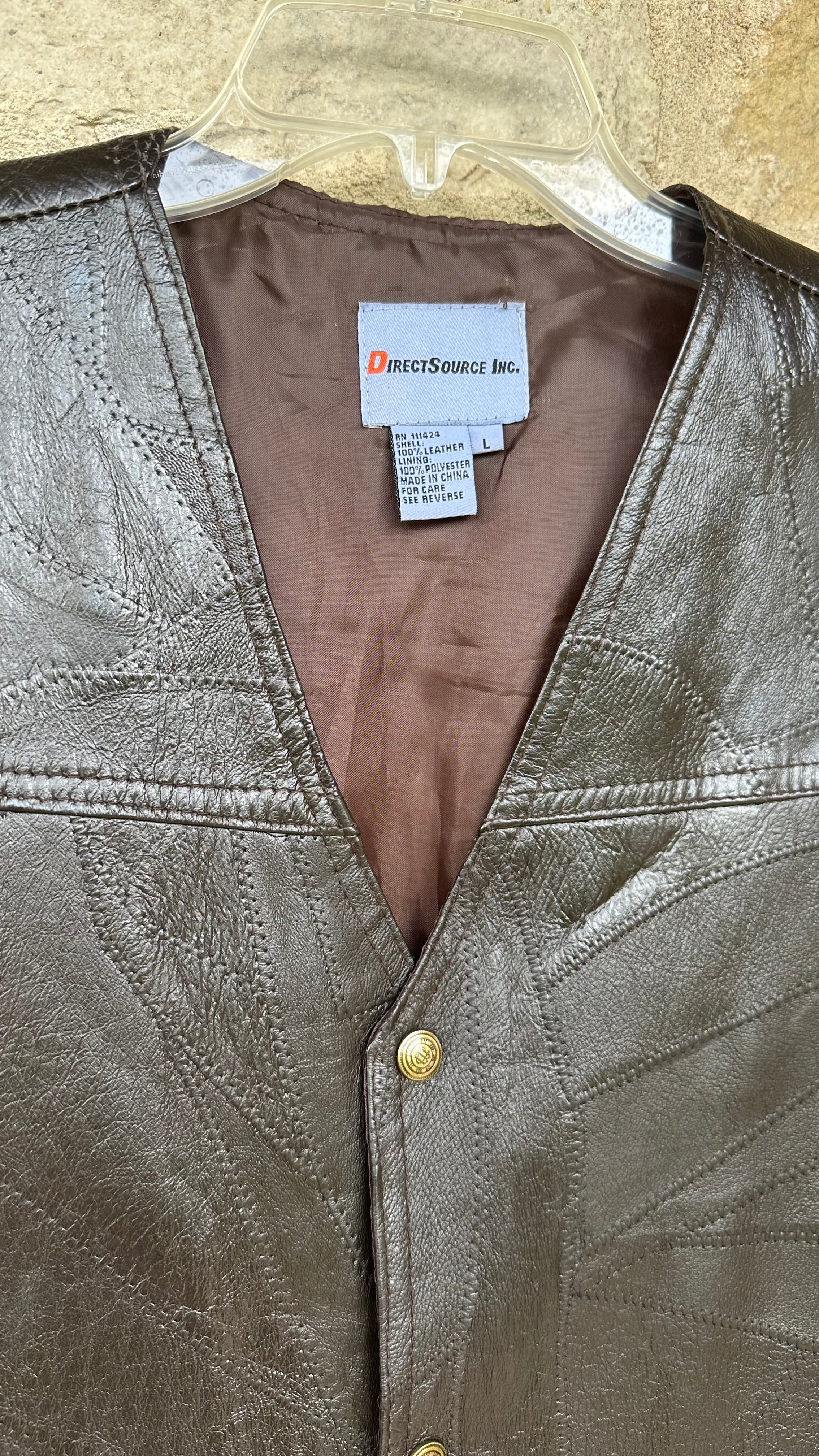 Leather - Vintage vest