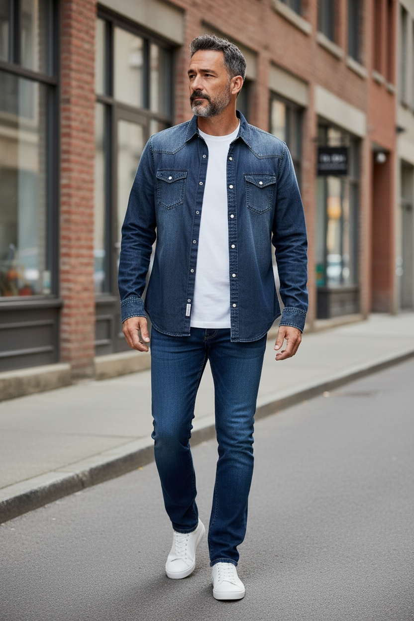 BÚFALO - Denim shirt