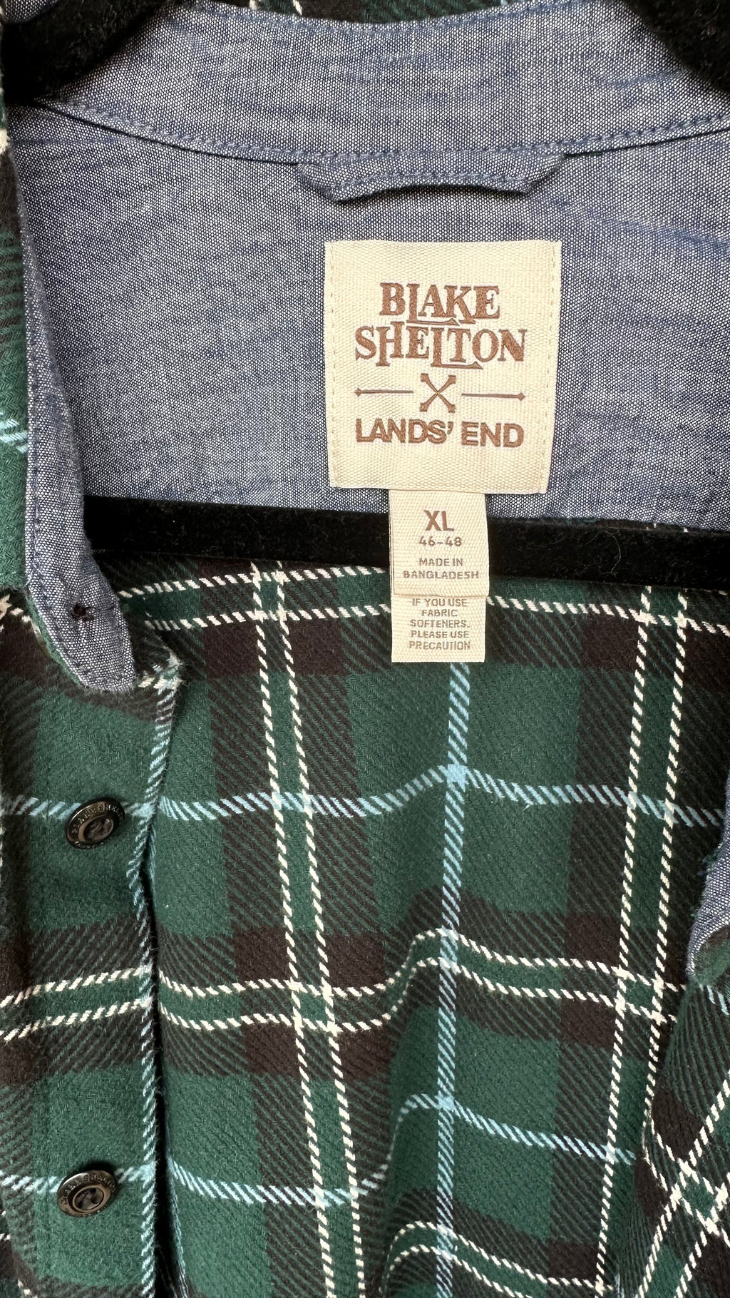 Lands End - Plaid shirt